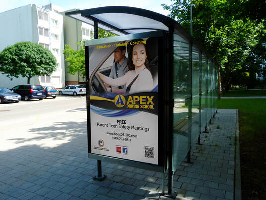 Apex Bus Shelter Ad